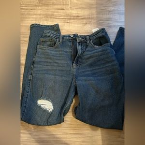 high rise mom jeans